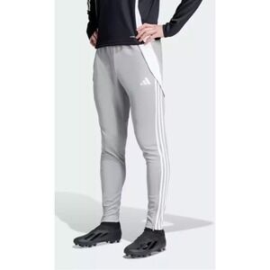 Adidas Men's Mid Grey/White Tiro 24 Soccer/Training Pants (IV7274) Size 2XLT NWT